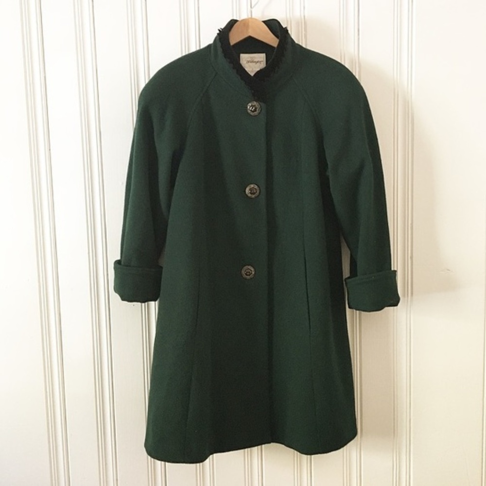 Vintage Worthington Green Wool Coat
